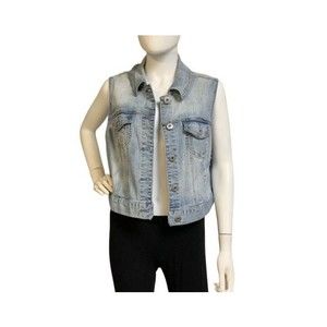 Torrid Women's Light Wash Denim Vest Size XS
